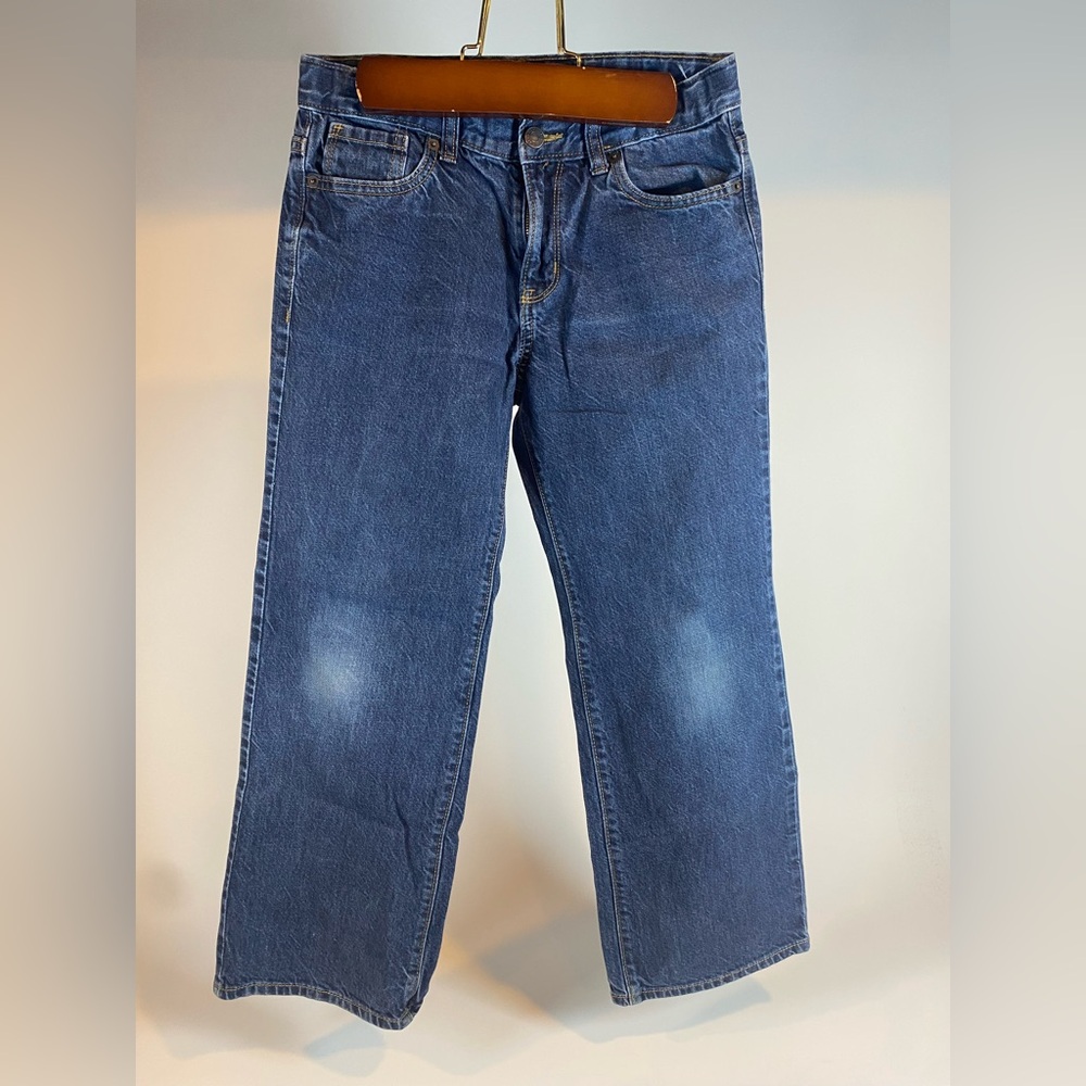 Old Navy Kids Boys Husky Loose Fit Relaxed Adjustable Waist Blue Jeans